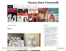 Tablet Screenshot of emmajaneunsworth.com